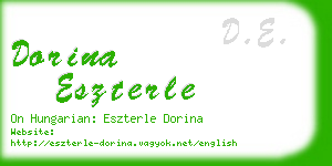 dorina eszterle business card